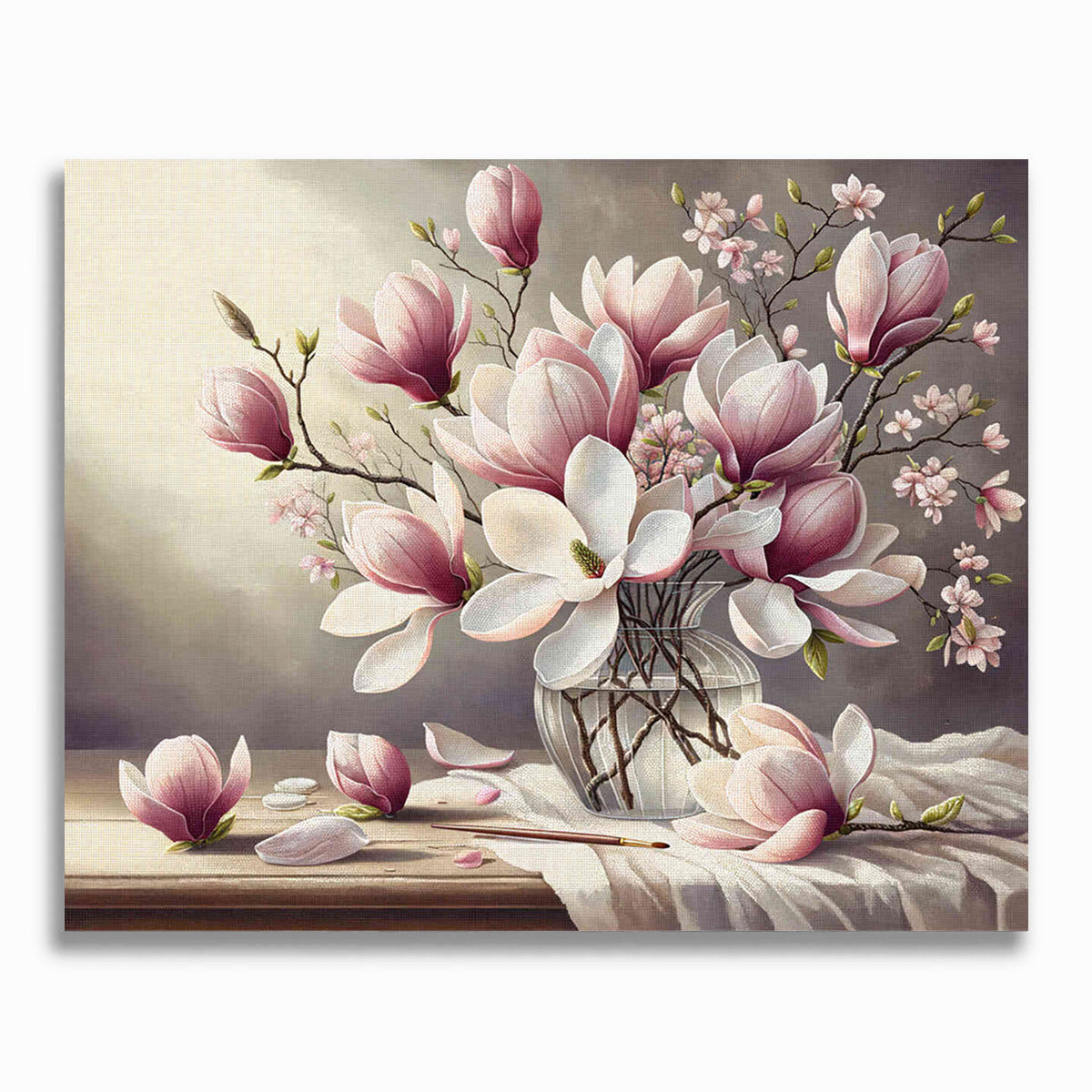 Magnolia Blume – Malen nach Zahlen