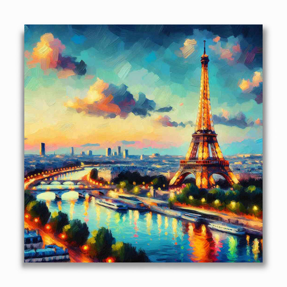 Malen nach Zahlen - Abendglanz in Paris
