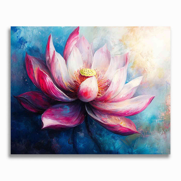 Malen nach Zahlen - Abstrakte Lotus Blumen