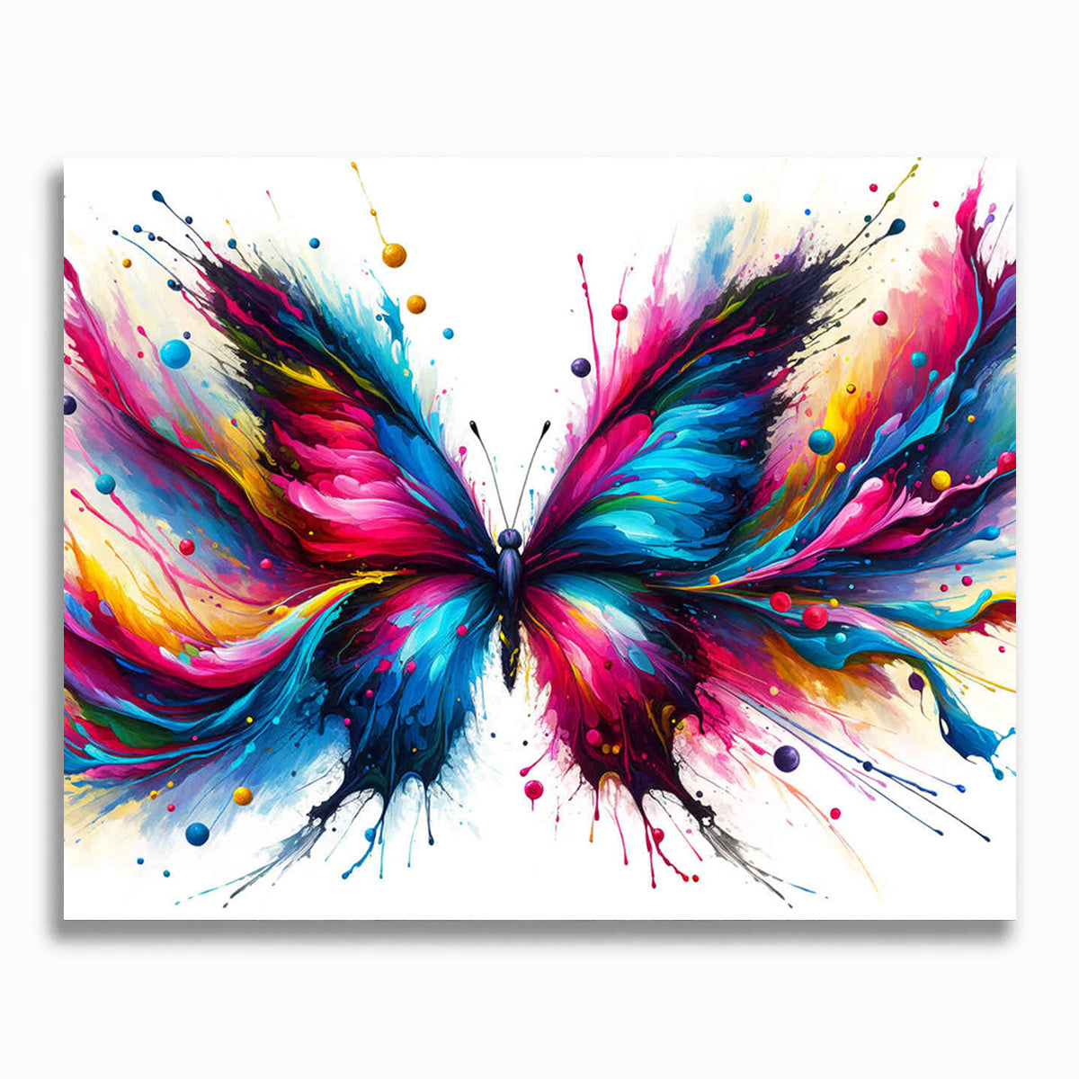 Malen nach Zahlen - Abstrakter Schmetterling