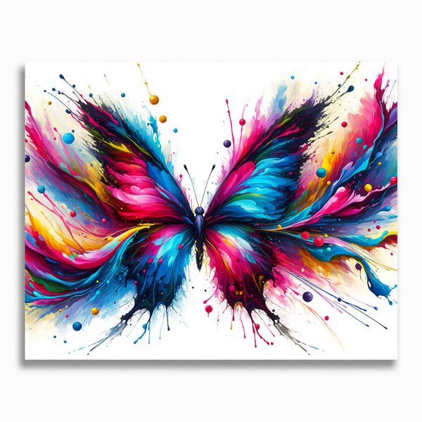 Malen nach Zahlen - Abstrakter Schmetterling