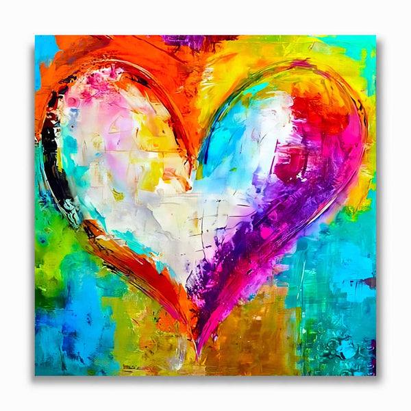 Malen nach Zahlen - Abstraktes Herz