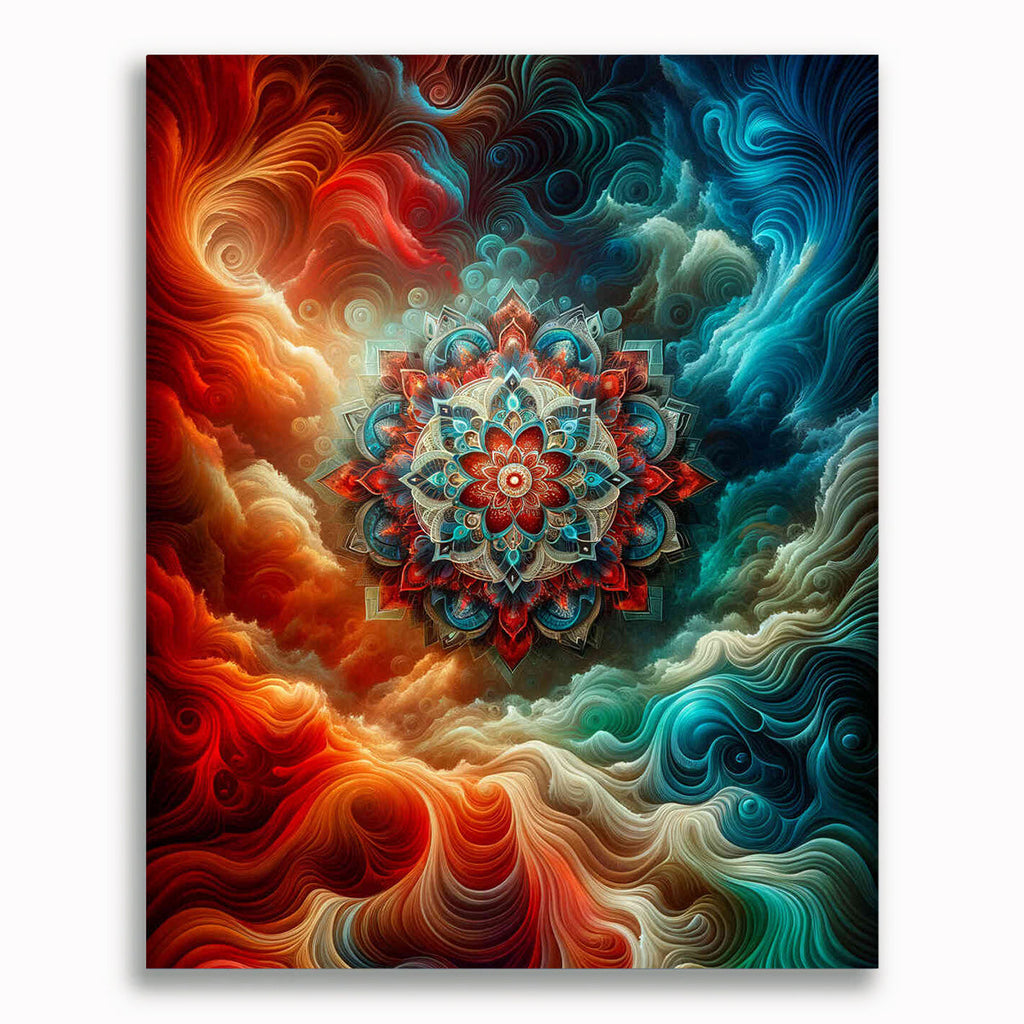 Malen nach Zahlen - Abstraktes Mandala