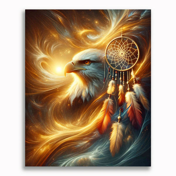 Malen nach Zahlen - Adler Traumfänger