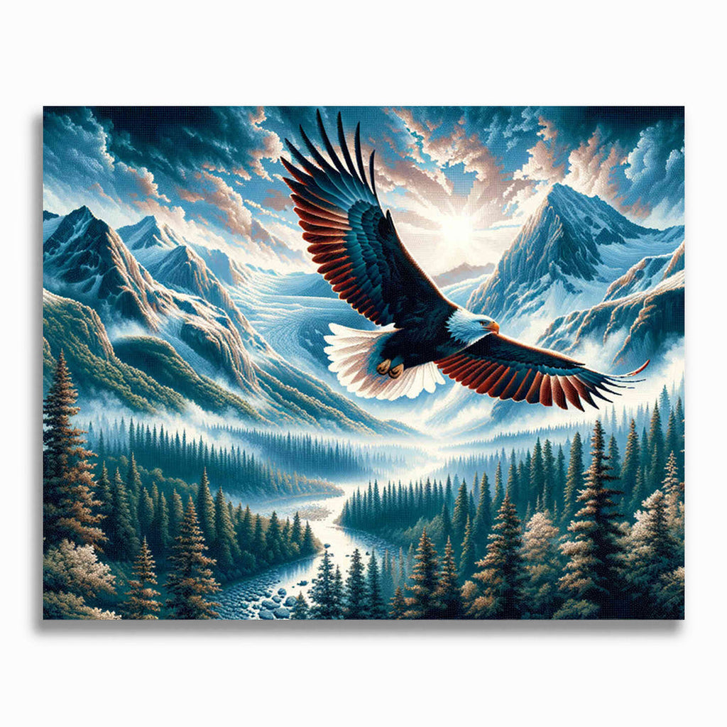 Malen nach Zahlen - Adlerflug