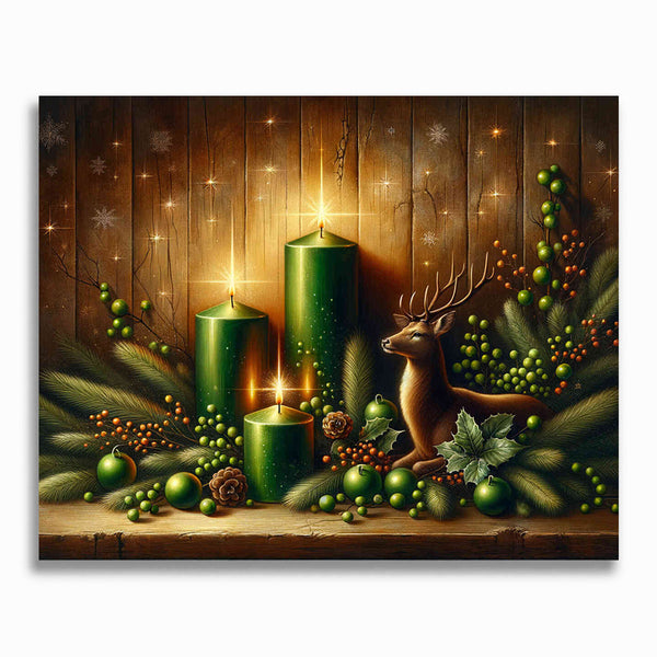 Malen nach Zahlen - Adventsgesteck