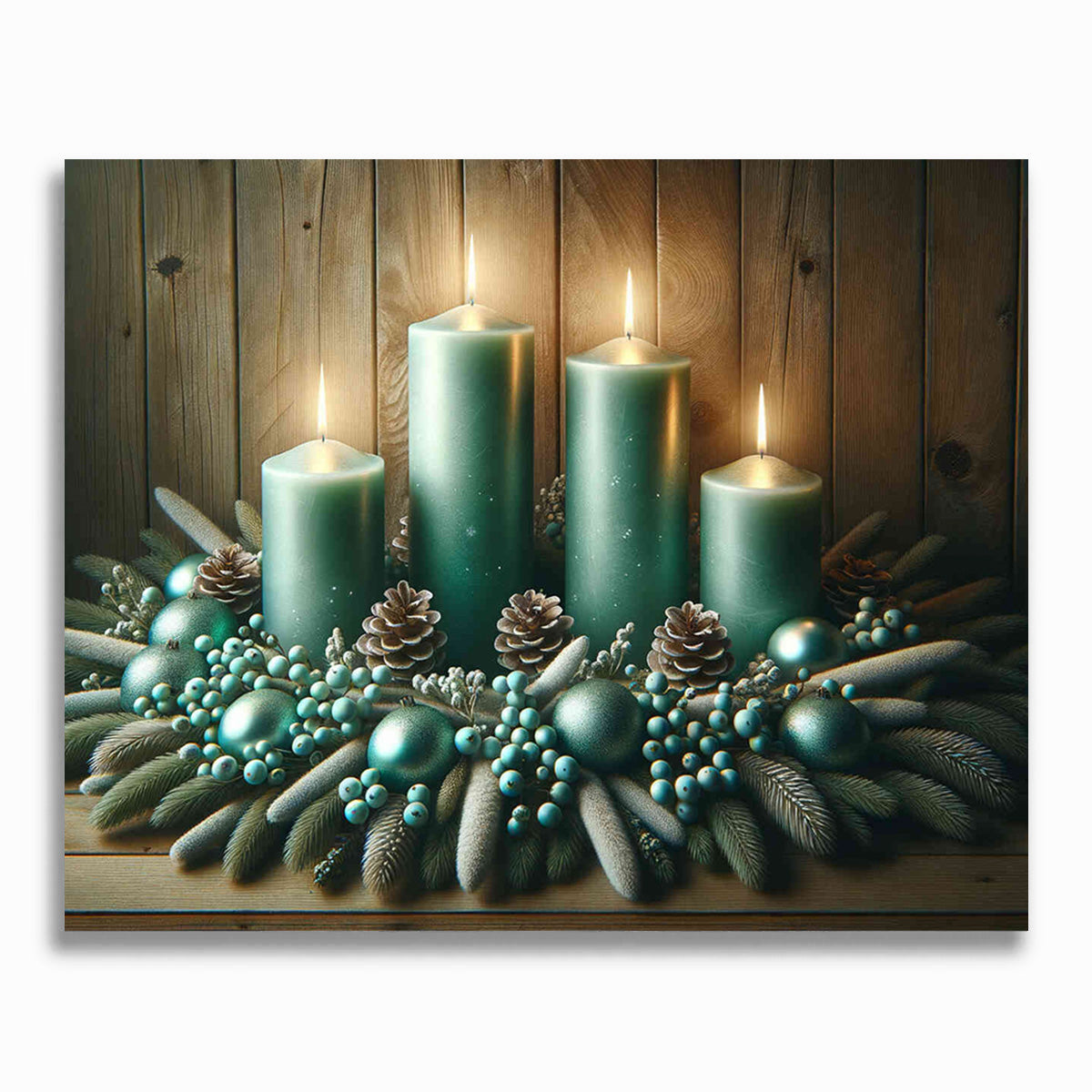 Malen nach Zahlen - Adventskreis