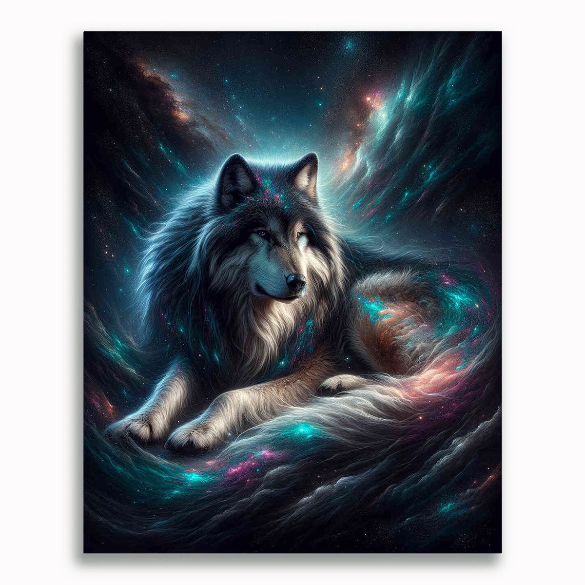 Malen nach Zahlen - Alphawolf