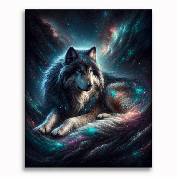 Malen nach Zahlen - Alphawolf