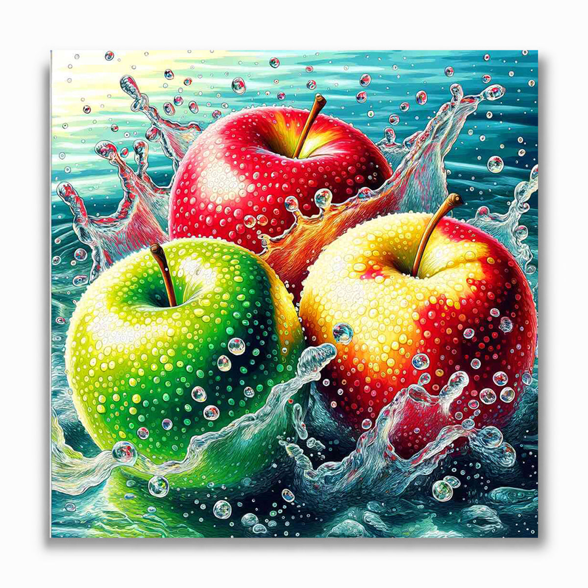 Malen nach Zahlen - Apfel Farben