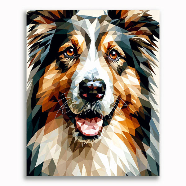 Malen nach Zahlen - Berghund Portrait