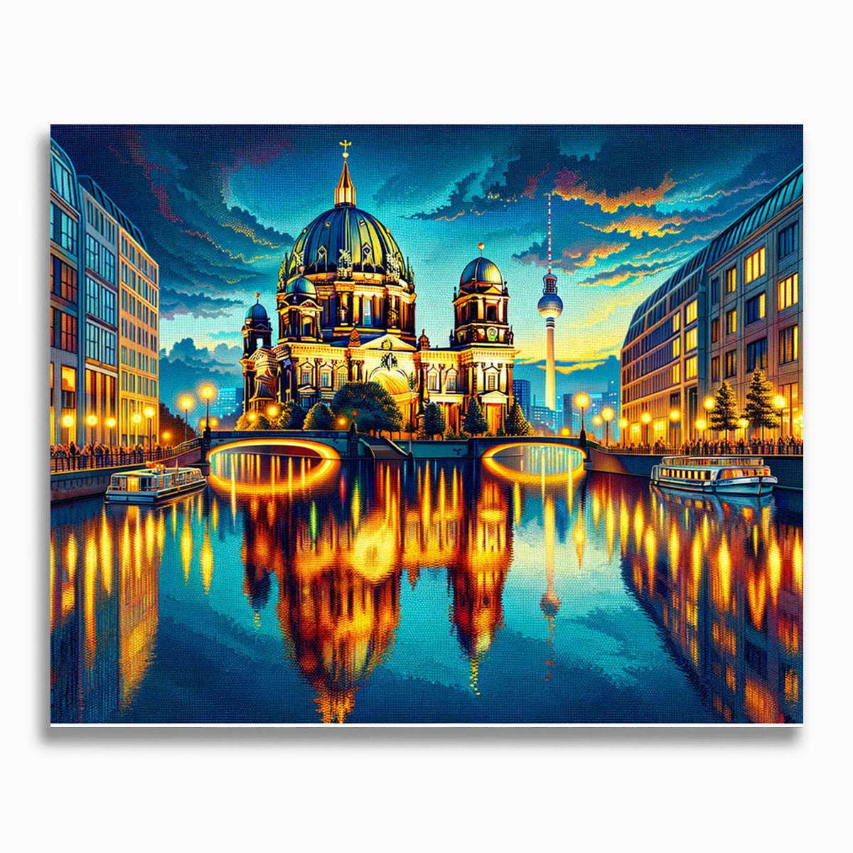 Malen nach Zahlen - Berlin am Abend