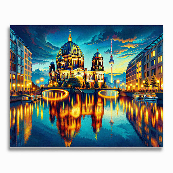 Malen nach Zahlen - Berlin am Abend