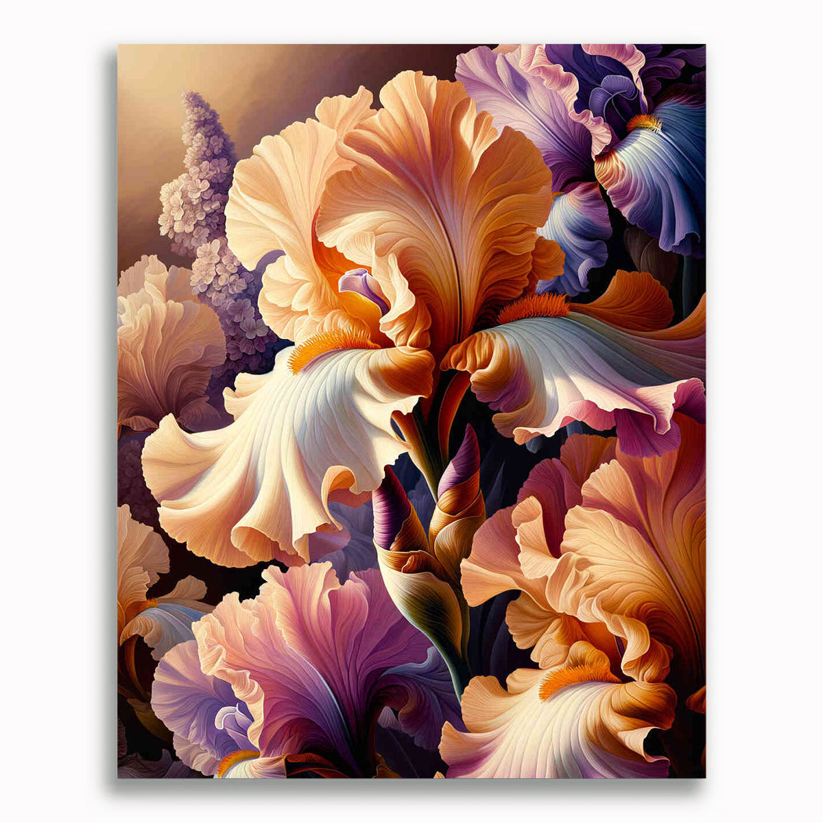 Malen nach Zahlen - Blumenblüten