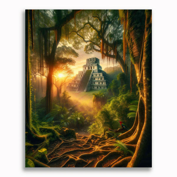 Malen nach Zahlen - Maya Temple