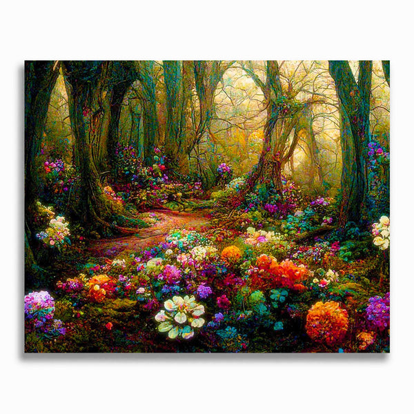 Malen nach Zahlen - Blumenwald