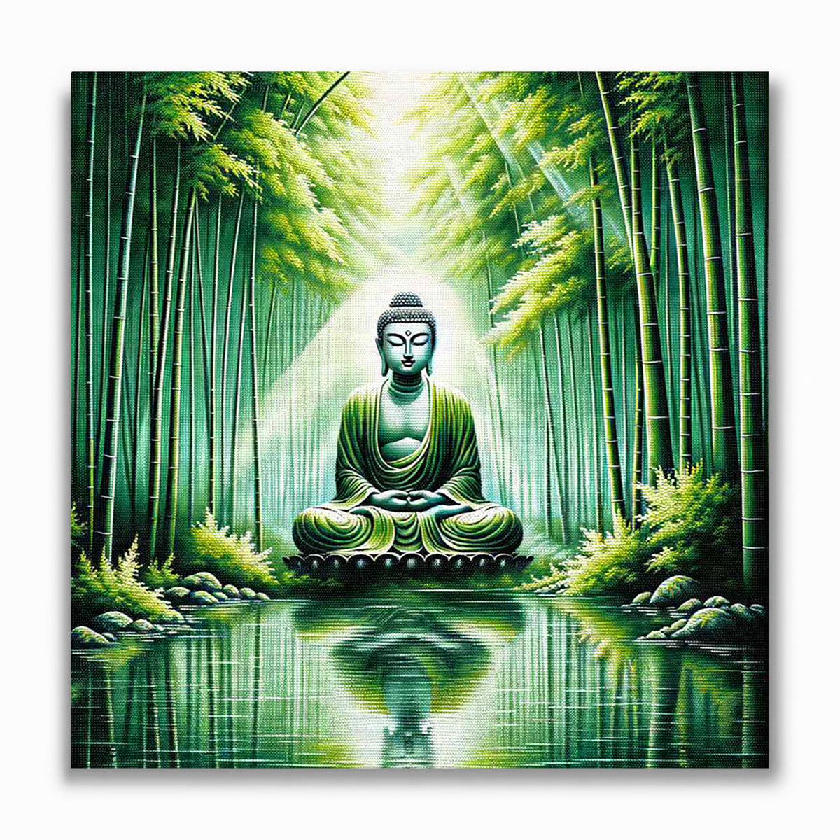 Malen nach Zahlen - Buddha am Fenster