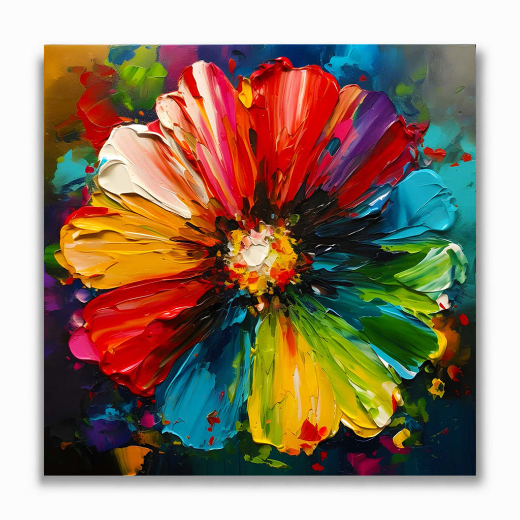 Malen nach Zahlen - Bunte Blüte