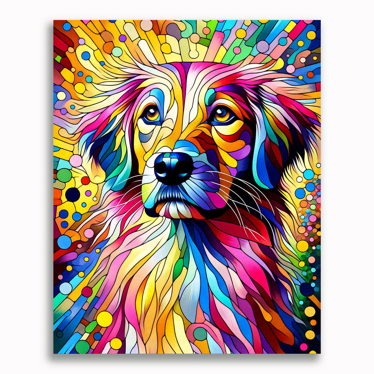 Malen nach Zahlen - Bunter Hund