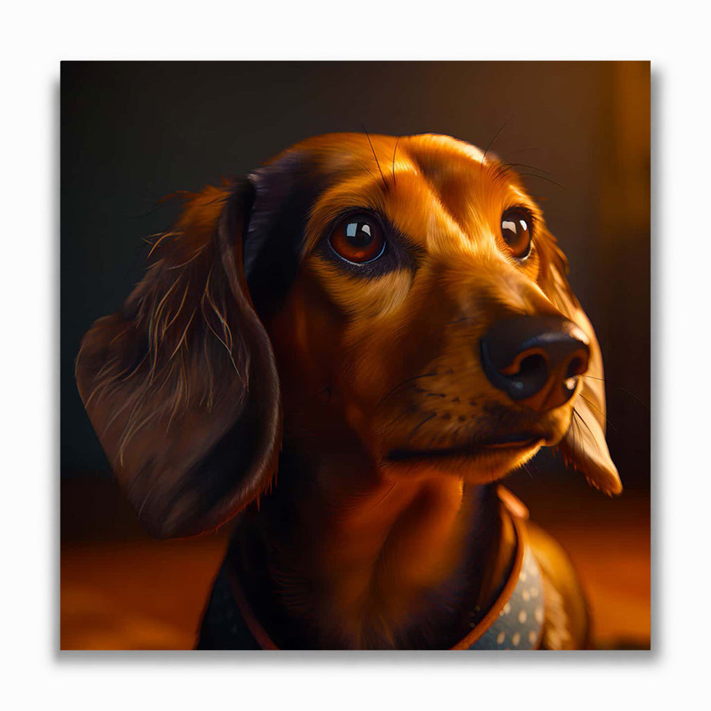 Malen nach Zahlen - Dackel der goldenen Stunde