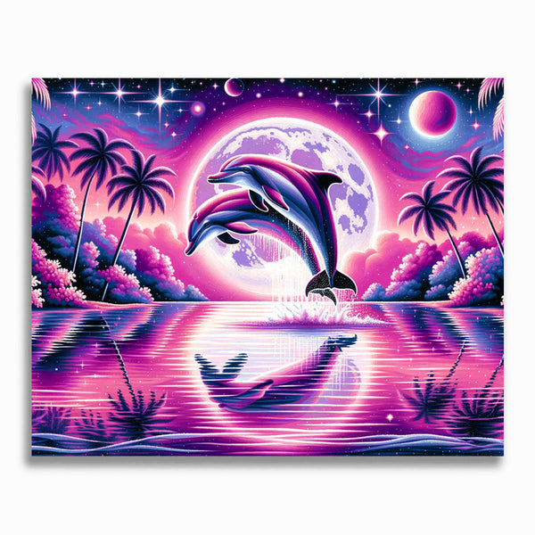 Malen nach Zahlen - Delfin Magie