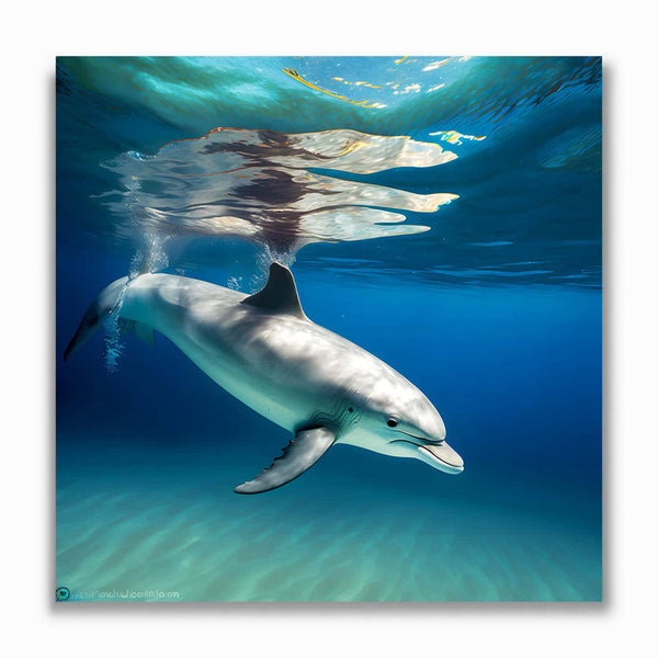 Malen nach Zahlen - Delfin schwimmt