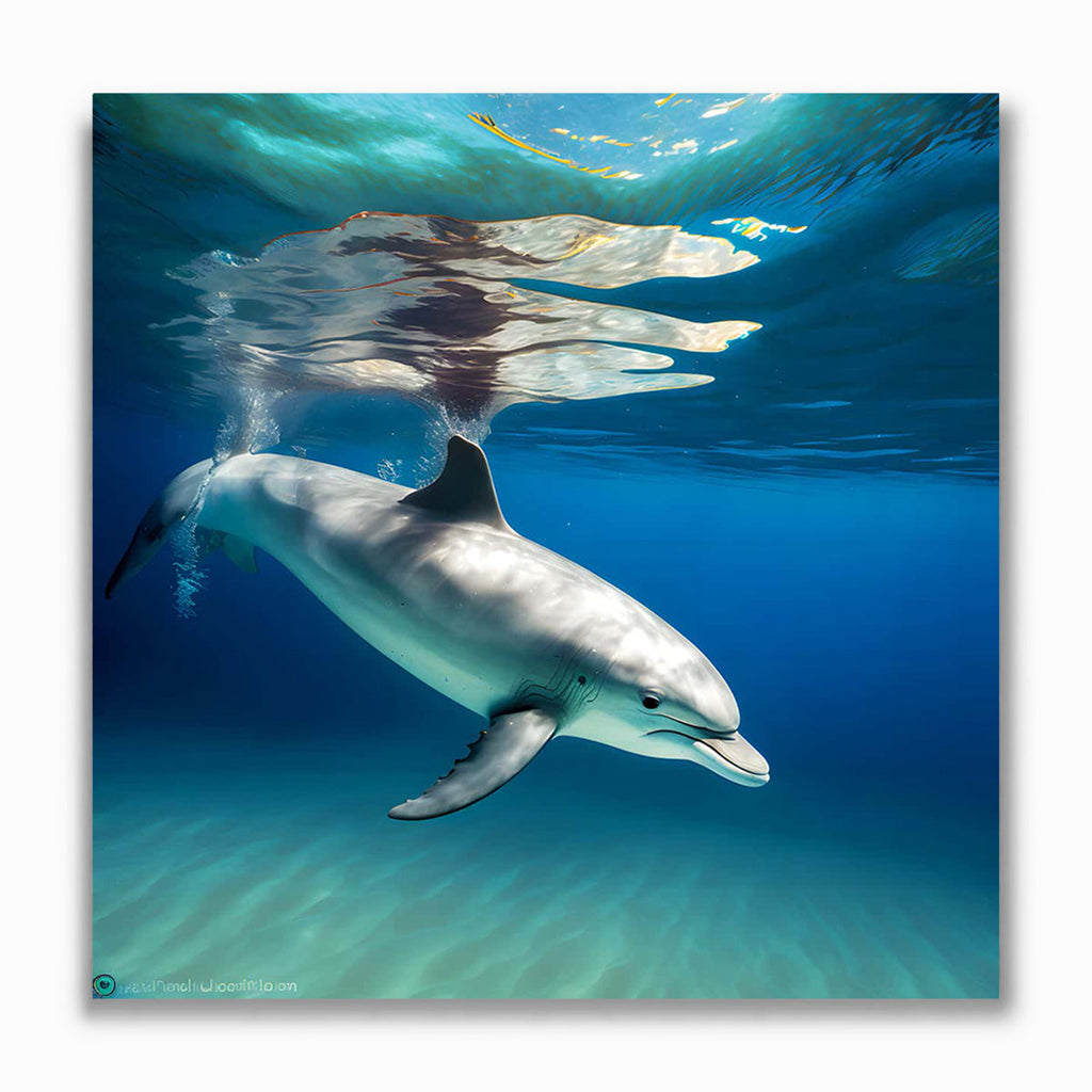 Malen nach Zahlen - Delfin schwimmt