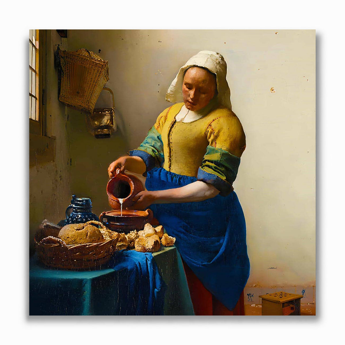 Malen nach Zahlen - Die Milkmaid, Vermeerstyle