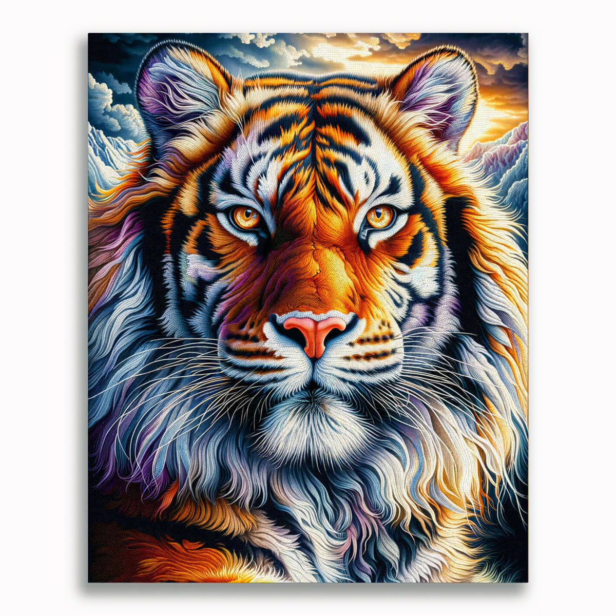 Malen nach Zahlen - Eindrucksvoller Tiger