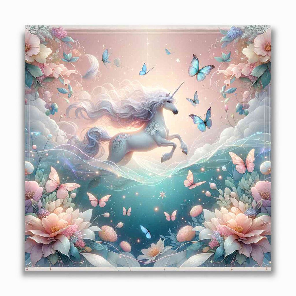 Malen nach Zahlen - Einhorn Schmetterling