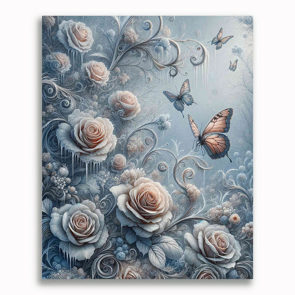 Malen nach Zahlen - Eis Rosen