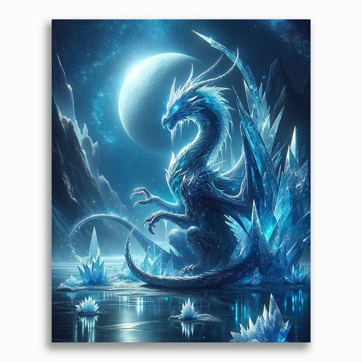 Malen nach Zahlen - Eisdrache