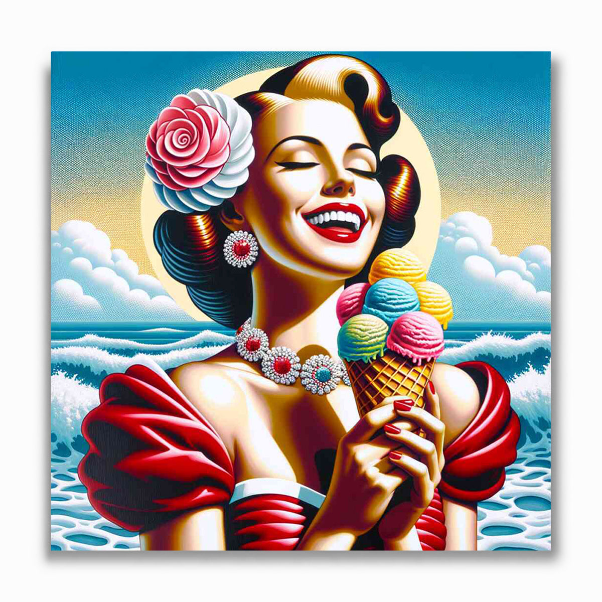 Malen nach Zahlen - Eisfrau