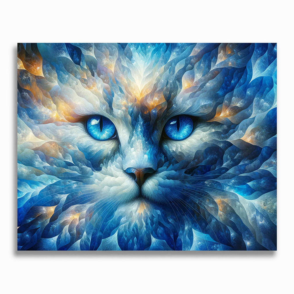 Malen nach Zahlen - Eiskatzenportrait