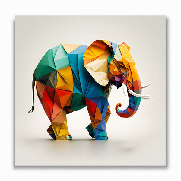 Malen nach Zahlen - Elefant Paperart