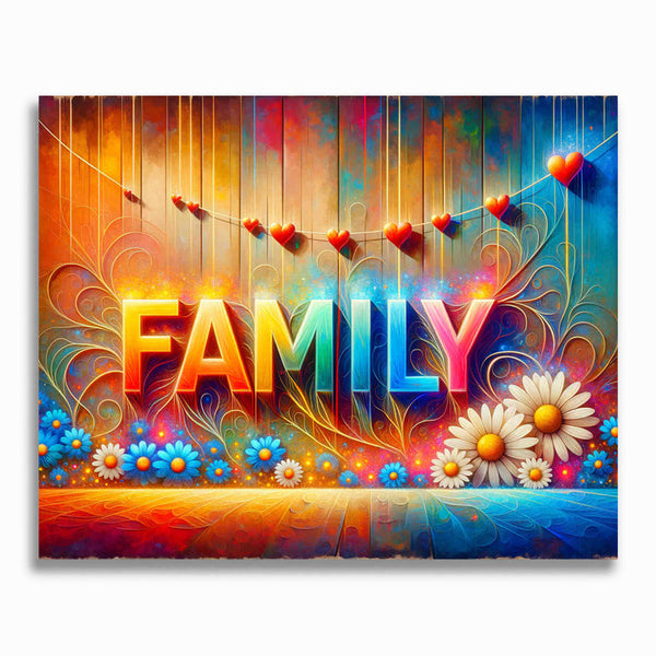 Malen nach Zahlen - Family, Bunt