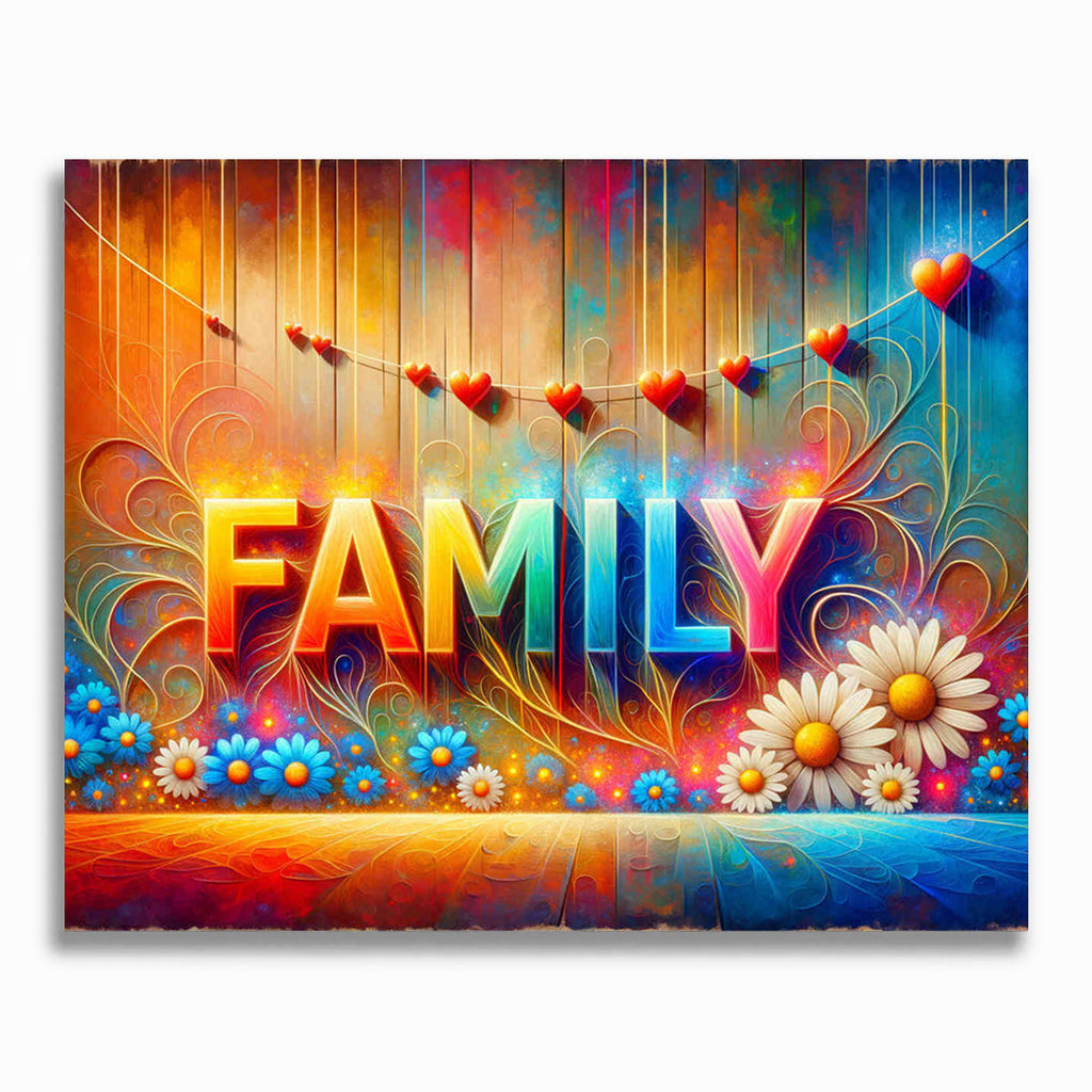 Malen nach Zahlen - Family, Bunt