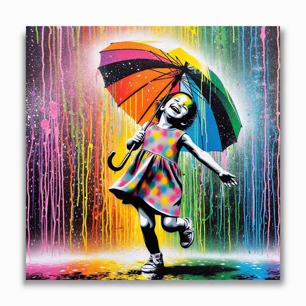 Malen nach Zahlen - Farbentanz im Regen