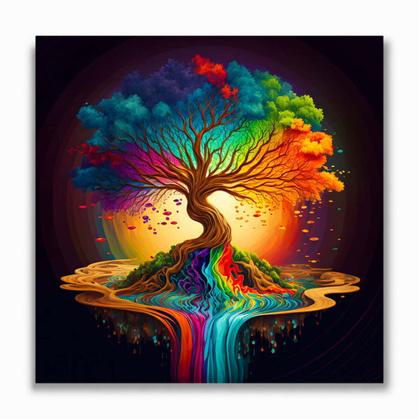 Malen nach Zahlen - Farbfluss Baum