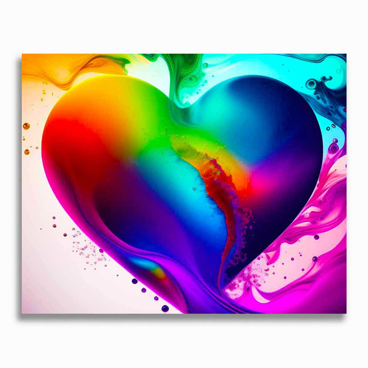 Malen nach Zahlen - Farbwolke, Herz