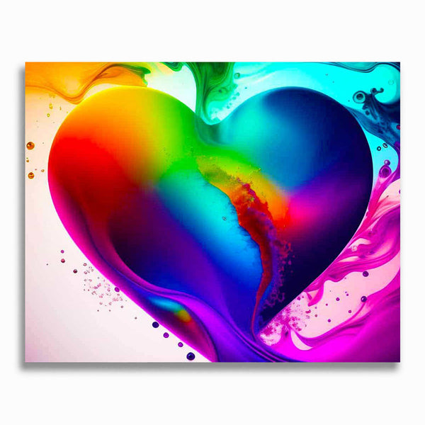 Malen nach Zahlen - Farbwolke, Herz