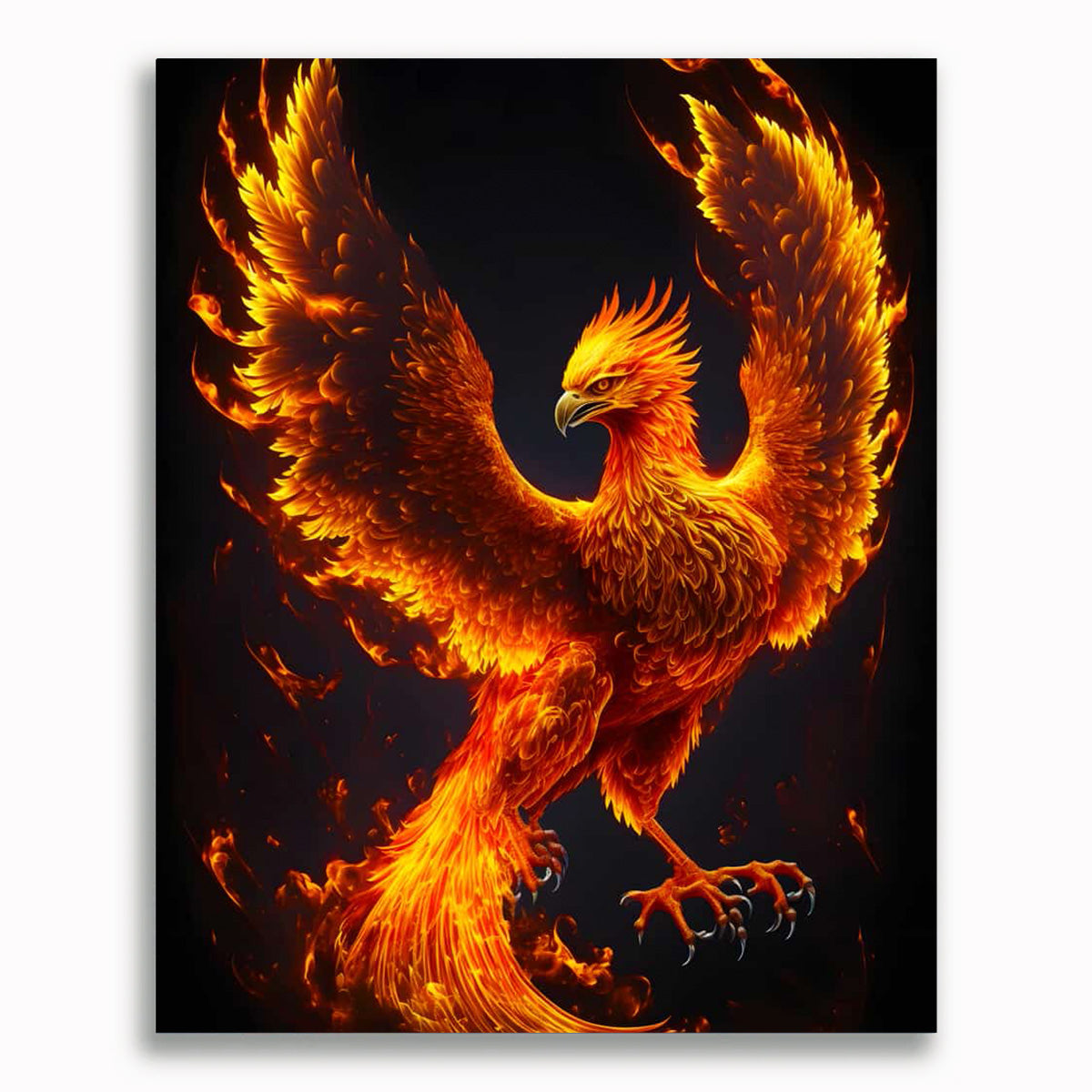 Malen nach Zahlen - Feuer Phoenix