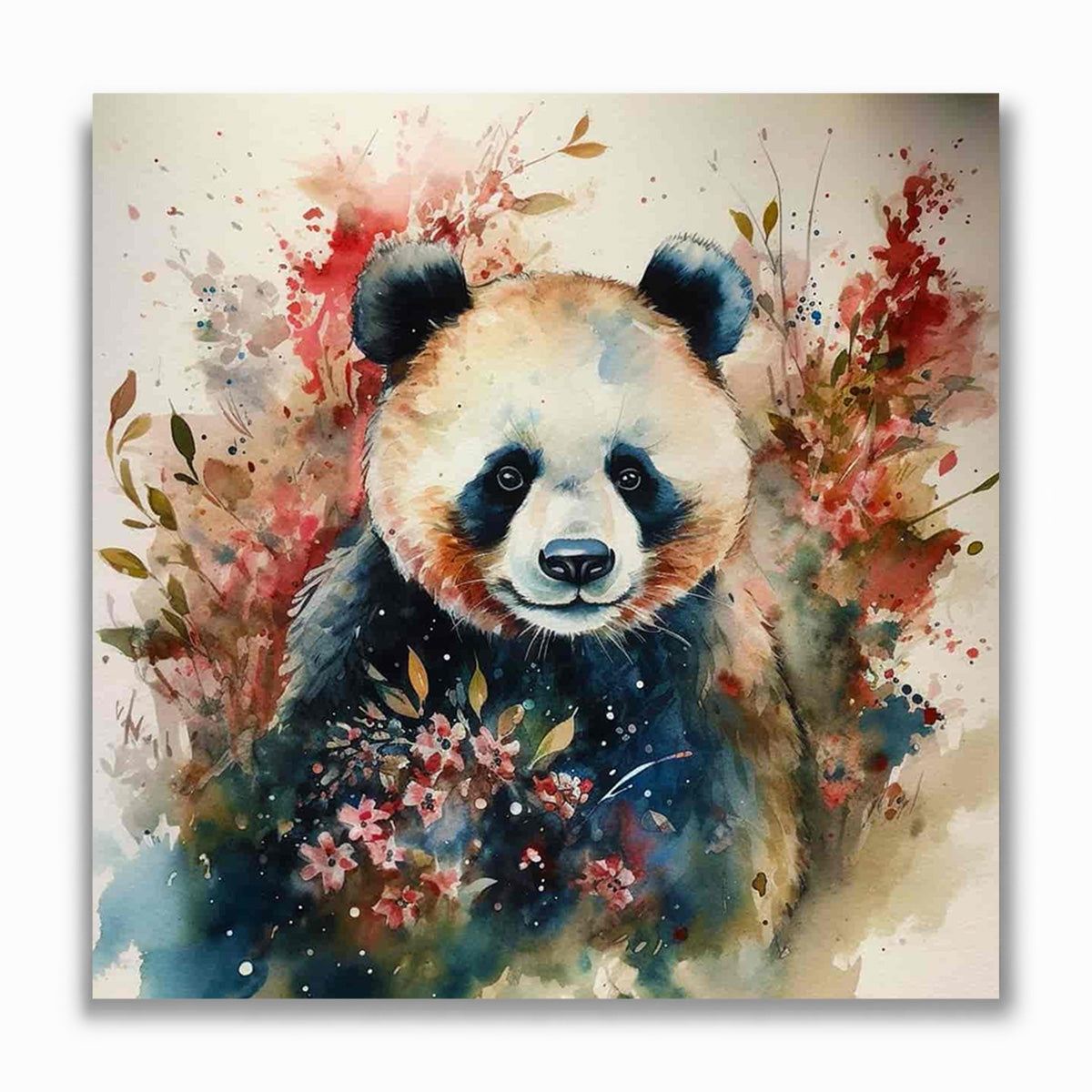 Malen nach Zahlen - Flauschiger Pandabär