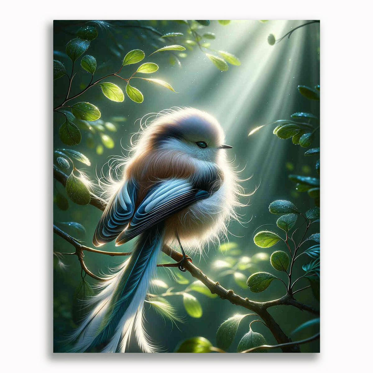 Malen nach Zahlen - Flauschiger Vogel