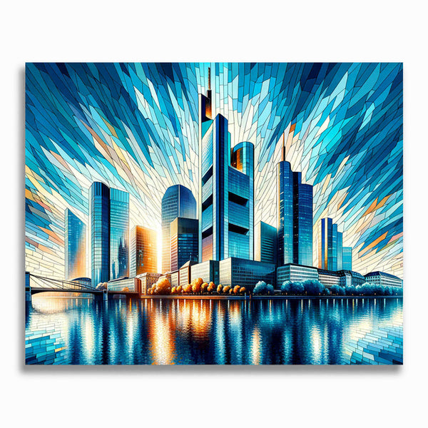 Malen nach Zahlen - Frankfurter Skyline