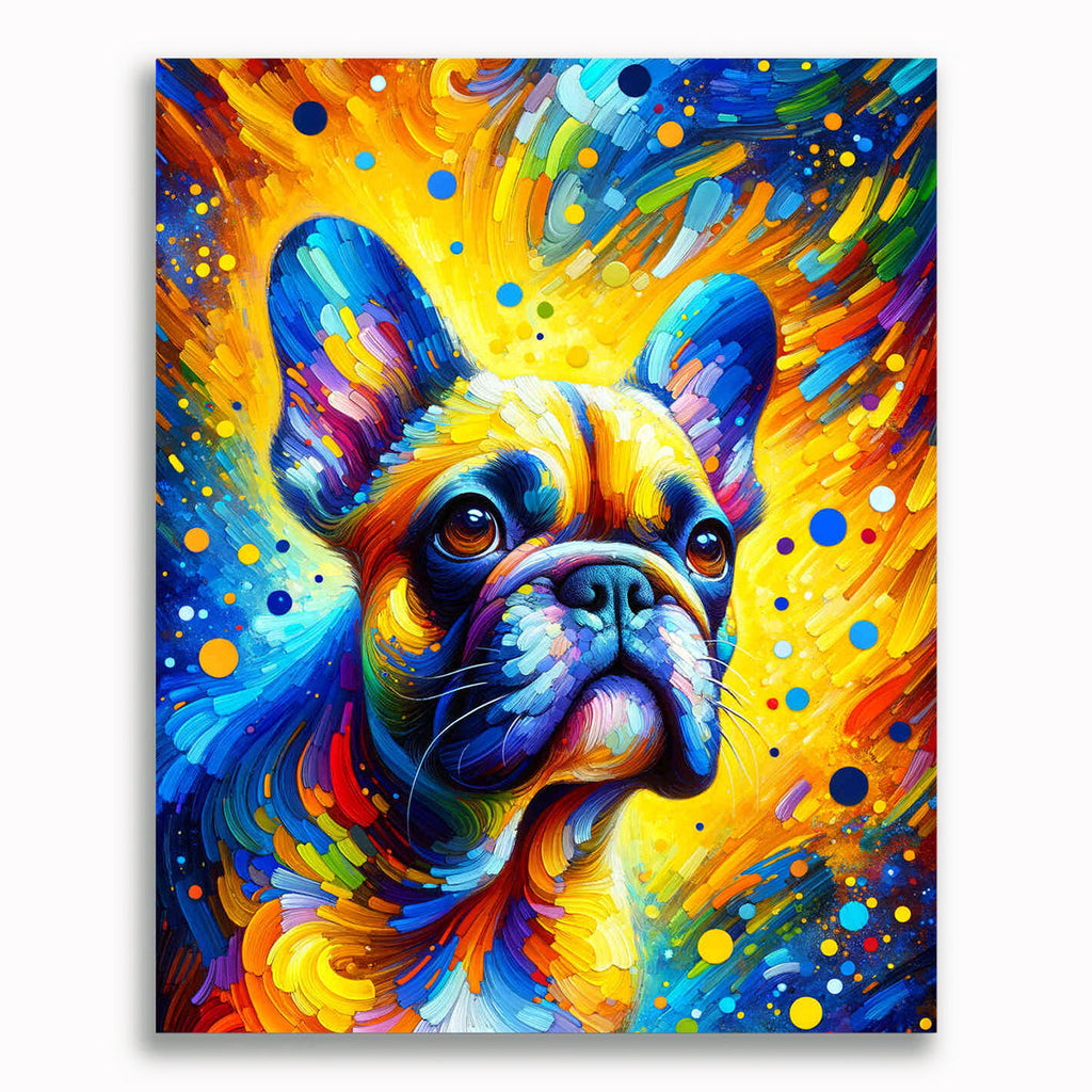 Malen nach Zahlen - Französische Bulldogge