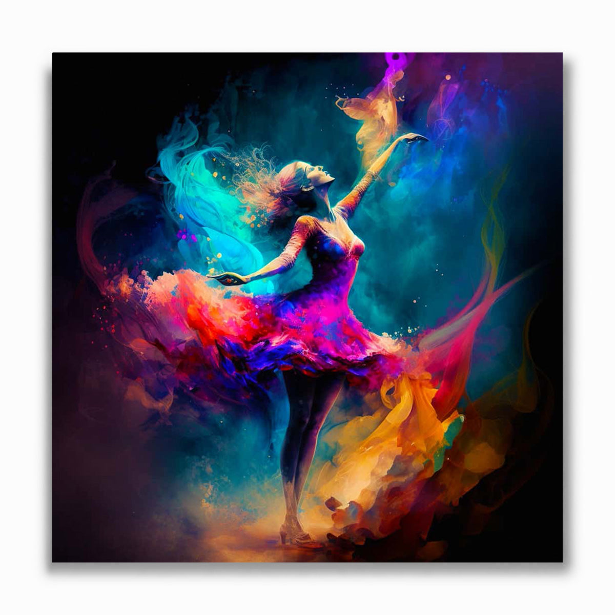 Malen nach Zahlen - Frau in Abstraktem Stil