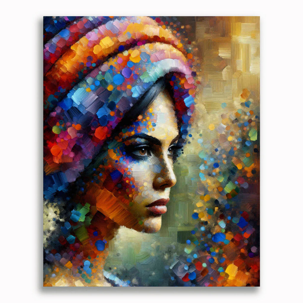 Malen nach Zahlen - Frau mit Turban