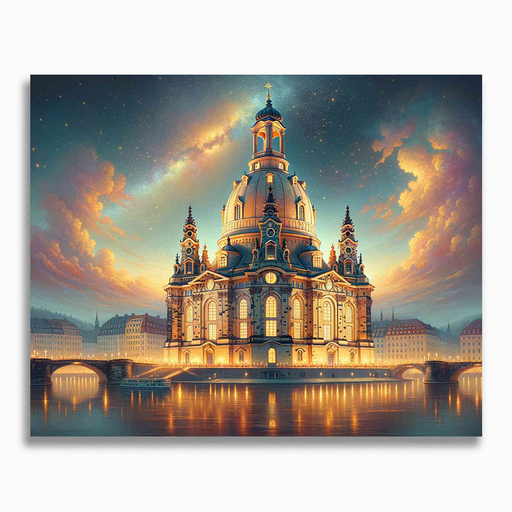 Malen nach Zahlen - Frauenkirche in Dresden