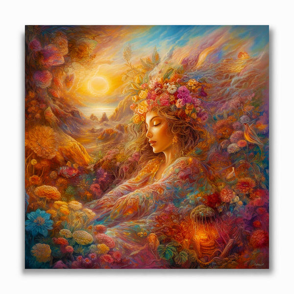 Malen nach Zahlen - Fräulein in der Natur